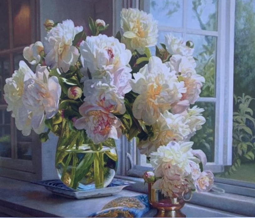 Картина по номерам "Пионы" 40*50см,крас.-акрил,кисть-3шт. (3225RA_B)