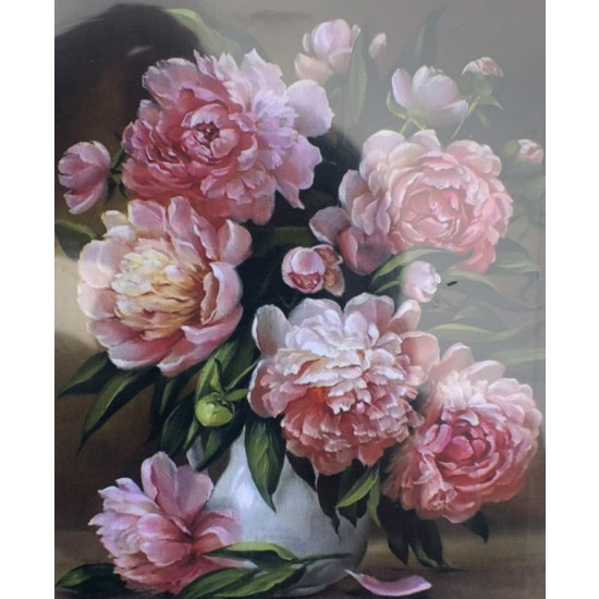 Картина по номерам "Пионы" 40*50см, OPP , крас.-акрил,кисть-3шт. (8421RSB_O)