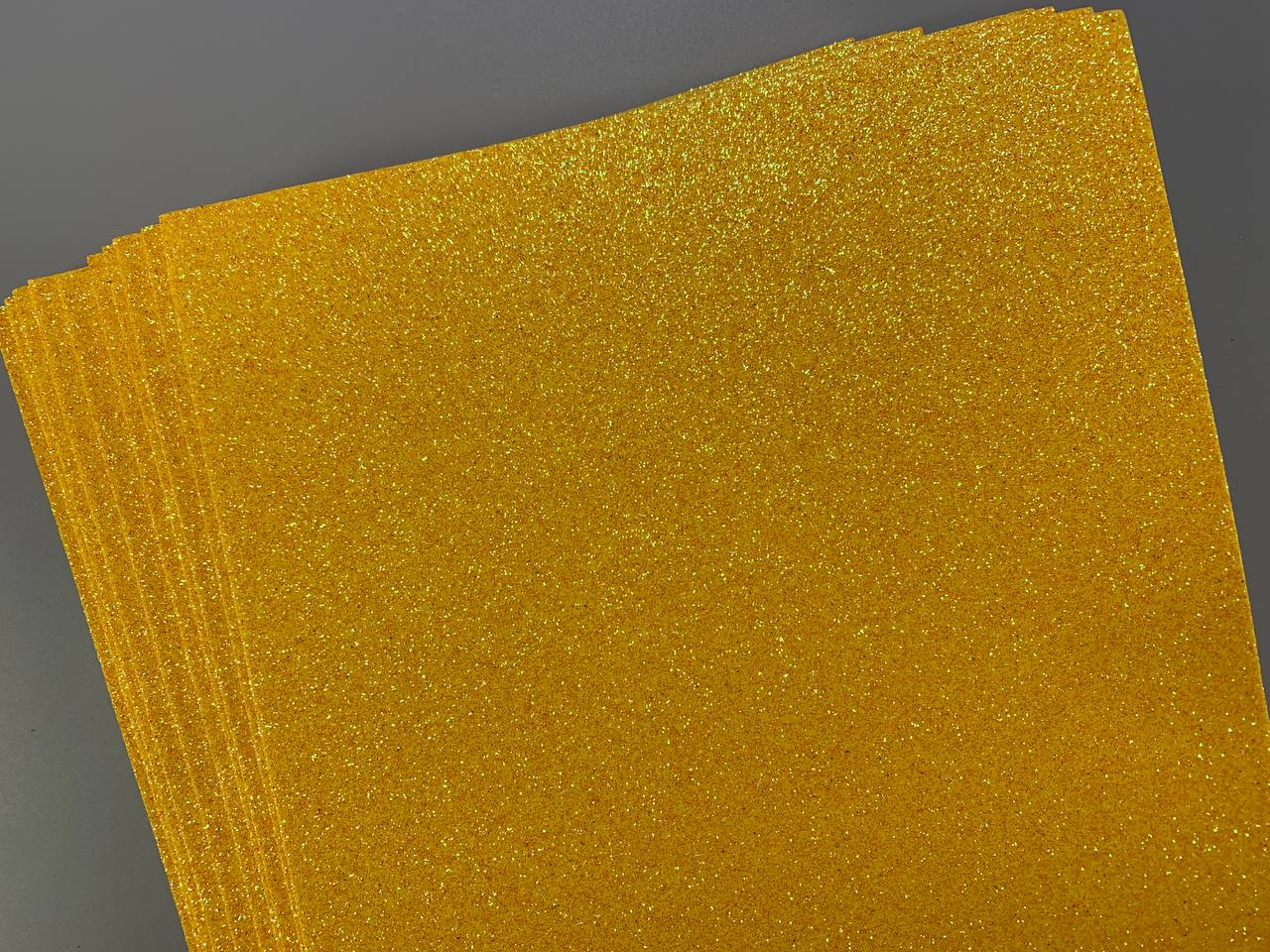 Фомиран с глиттером 21 х 29,7см, 1,7мм, 10 листов, светло-оранжевый Оранжевый Unison (17IA4-7112)