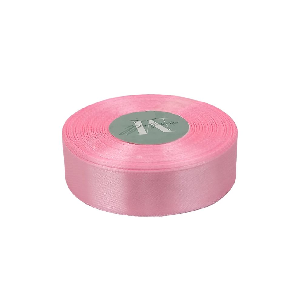 Атласна стрічка 2,5см x 33м Рожевий Marill (LA2533-148)