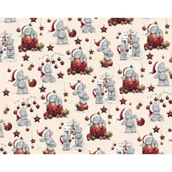 Бумага новогодняя мелованная для упаковки подарков 80г 100х70 -10 листов Разноцветный Unison (PVM10-248NY)