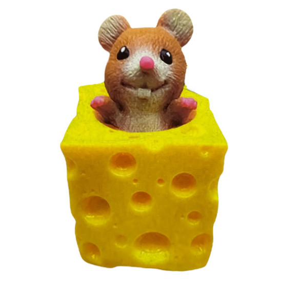 Іграшка антистрес  вистрибуюча Мишка 5см,  3 кольори Різнокольоровий Без бренду (11102)