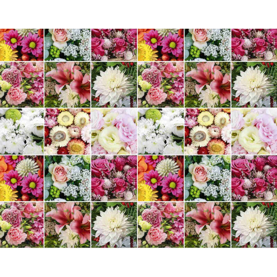 Бумага упаковочная мелованная 80г 10 листов - 100 х 70см Разноцветный Unison (PVM10-261)