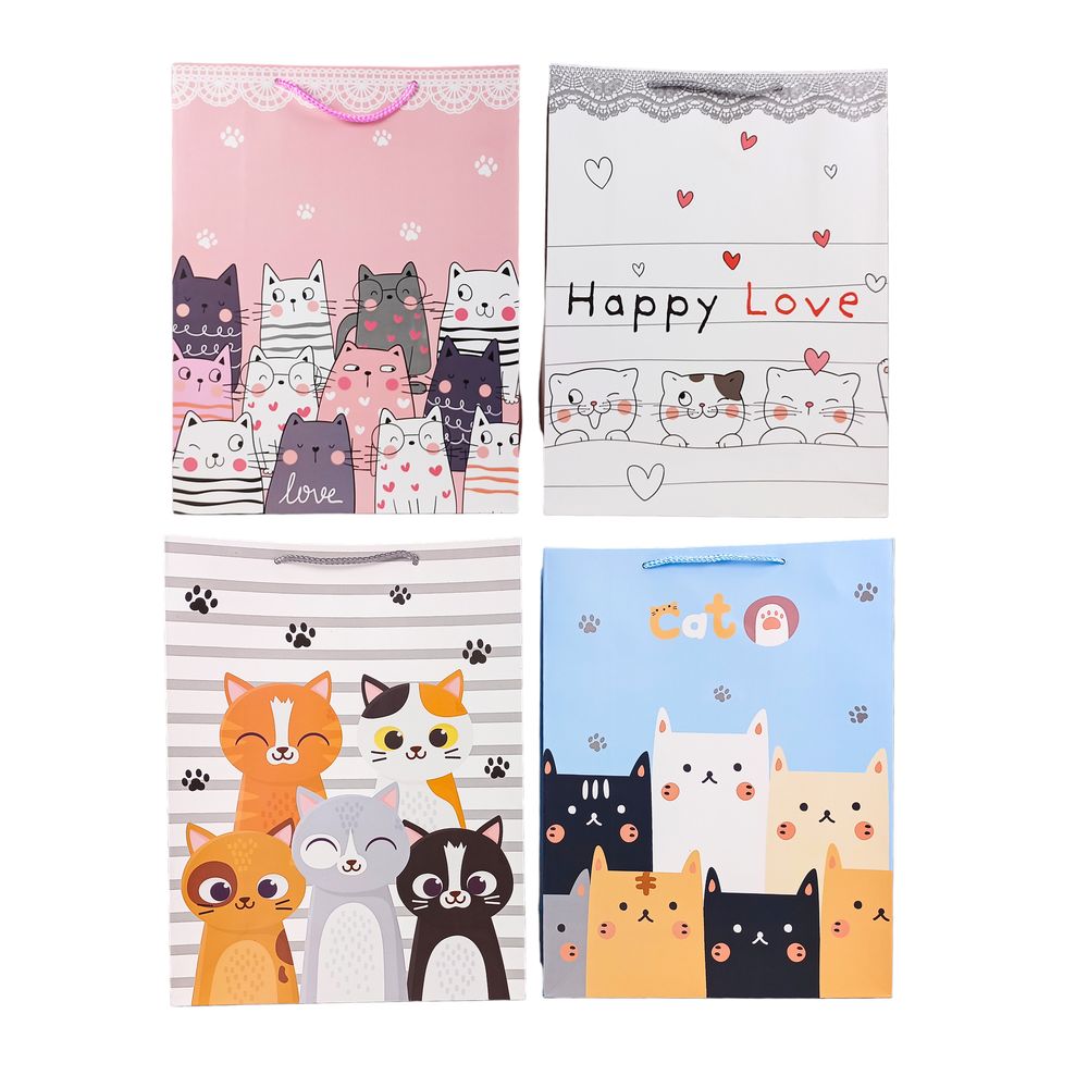 Пакет подарочный 31 х 40 х 12см (12шт/уп) Разноцветный Unison (11382-57-115L)