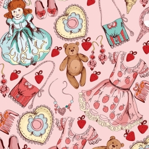 Бумага упаковочная мелованная 80г 10 листов - 100 х 70см Розовый Unison (PVM10-266)