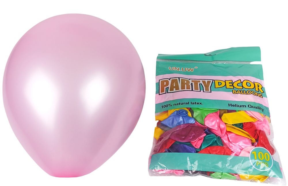 Шарики Balloons 10' (26 см), "Party decor" ассорти, 100шт/уп Разноцветный Без бренда (10100-01)
