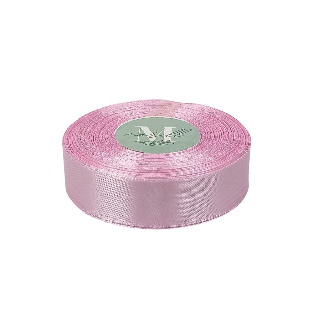 Атласна стрічка 2,5см x 33м Рожевий Marill (LA2533-149)