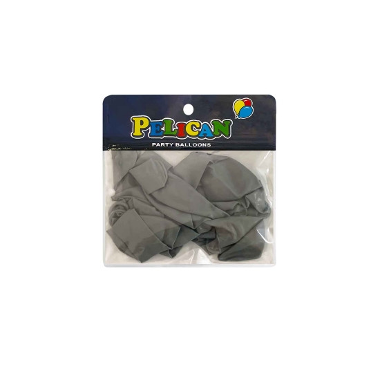 Шарики Pelican 10' (26 см)  винтажный серый темный, 10 шт/уп Серый Pelican (811061)
