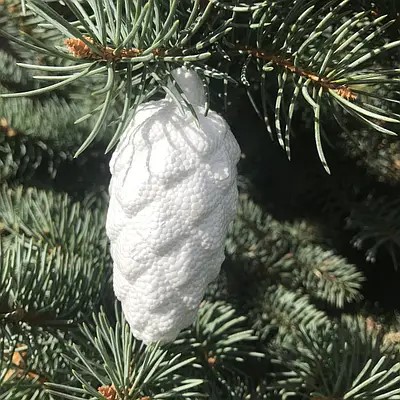 Заготовка из пенопласта "Шишка" 3D 8см (FD - Shishka- 8)