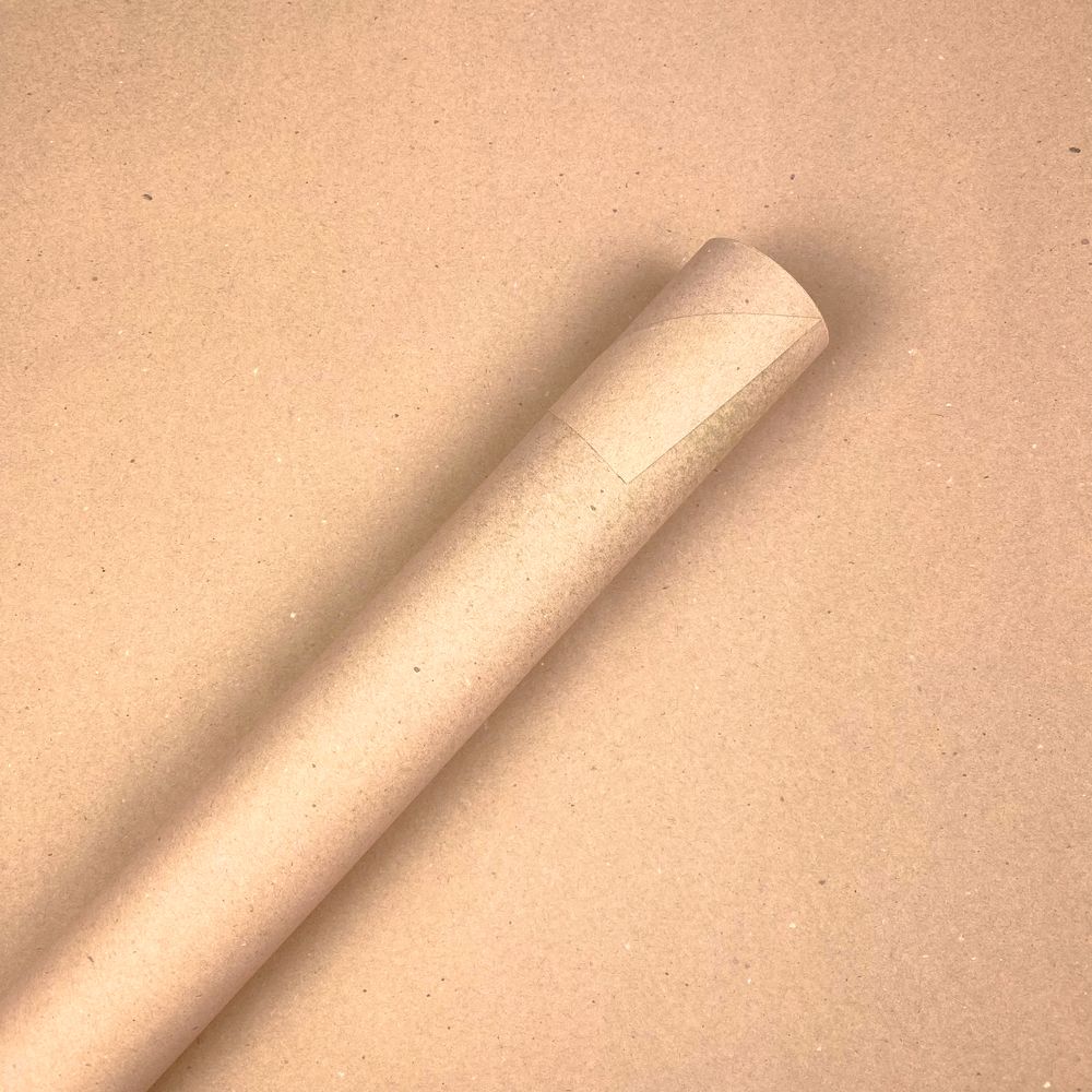 Эко - крафт цветной, бумага подарочная, 0,58 х 6м, 80г Бежевый Unison (ECP012)