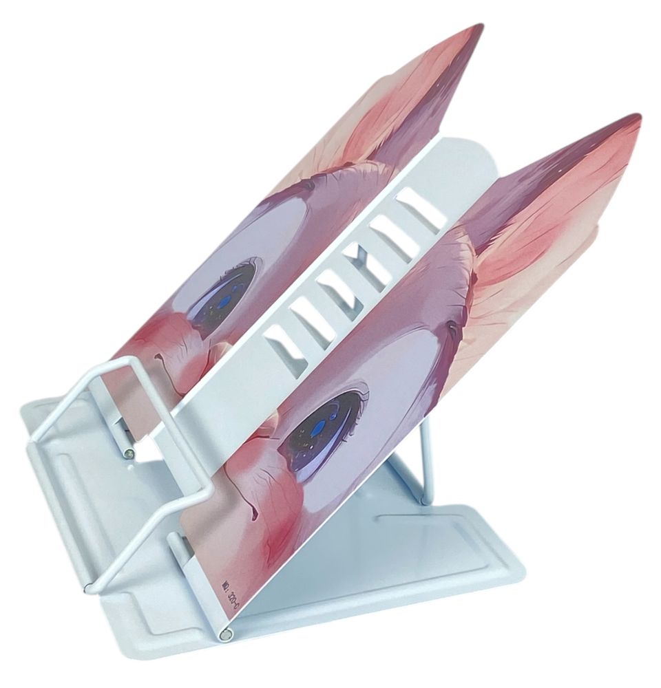 Подставка для книг металлическая фигурная 23 х 21см, Зайка (320С)