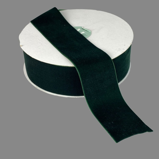 Бархатная лента  5 см (±5мм) х 20 ярдов Зеленый Marill (D00850- C 59)