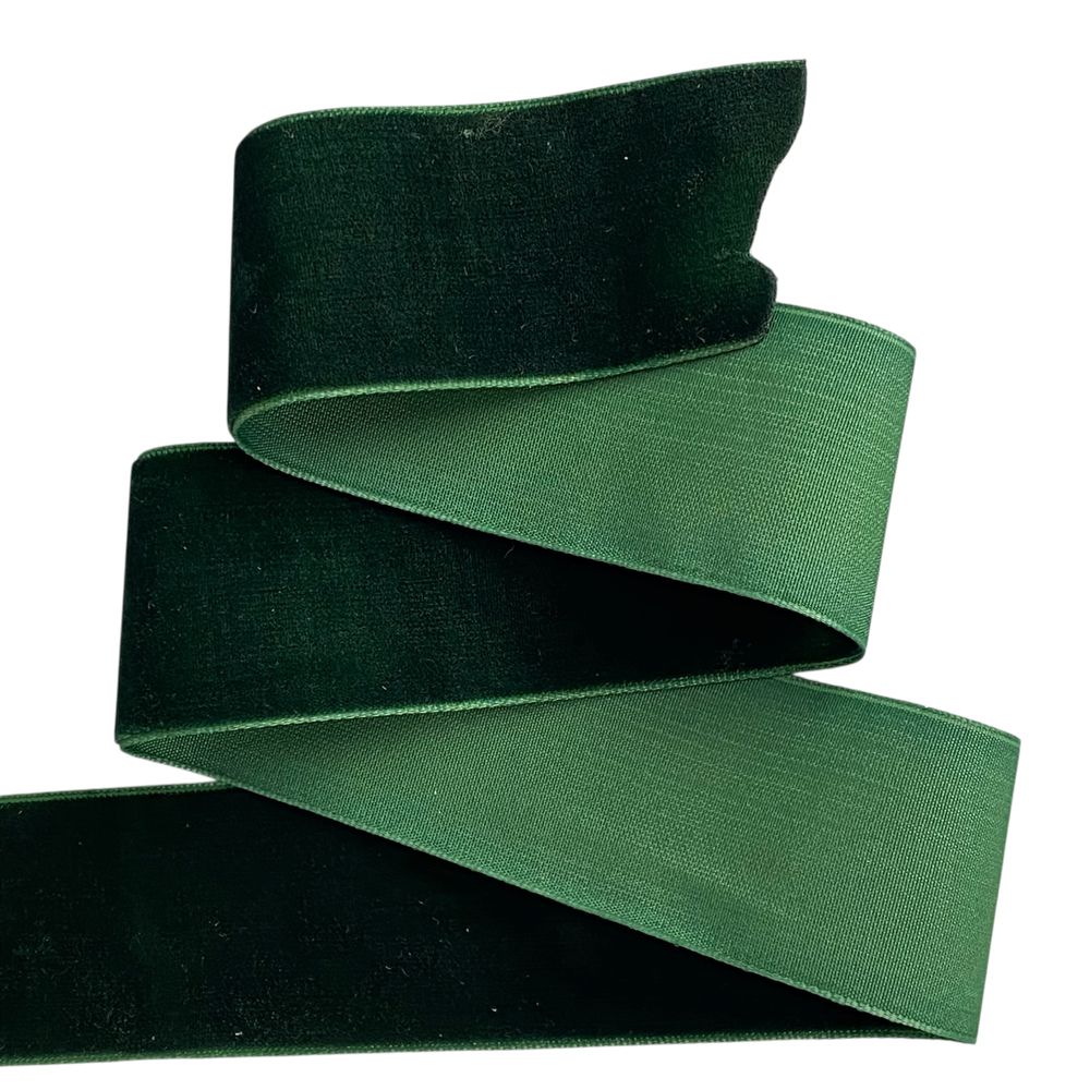 Бархатная лента  5 см (±5мм) х 20 ярдов Зеленый Marill (D00850- C 59)