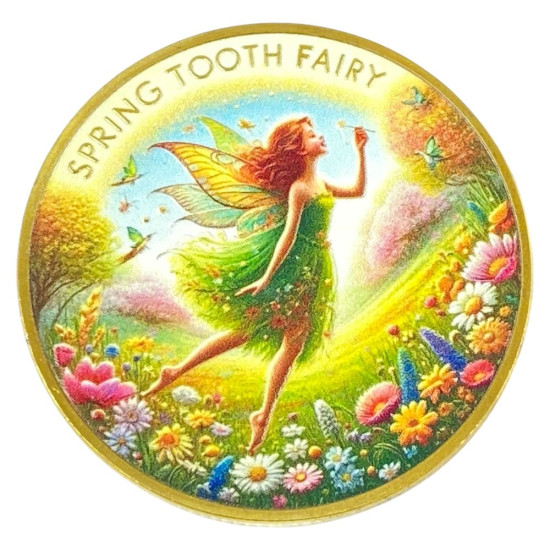 Монета-сувенир "Зубная фея", 4см в капсуле (Cs - 1022)