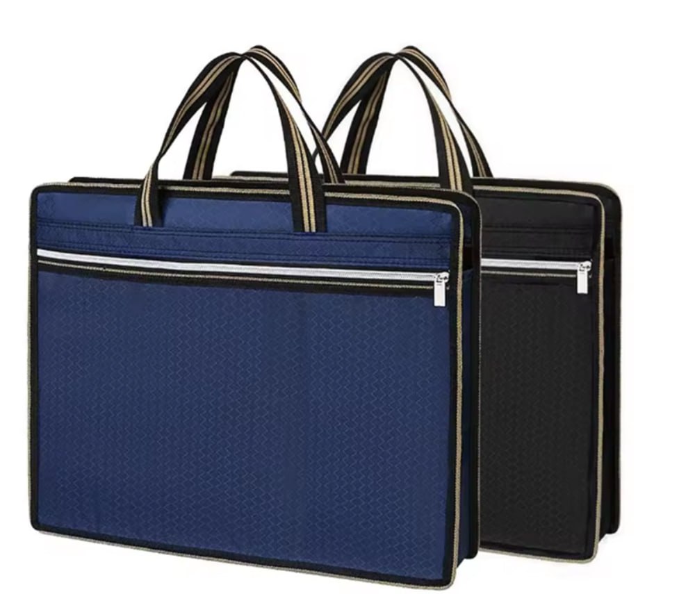 Портфель тканевый, на замочке, 38 х 31см (27-2)