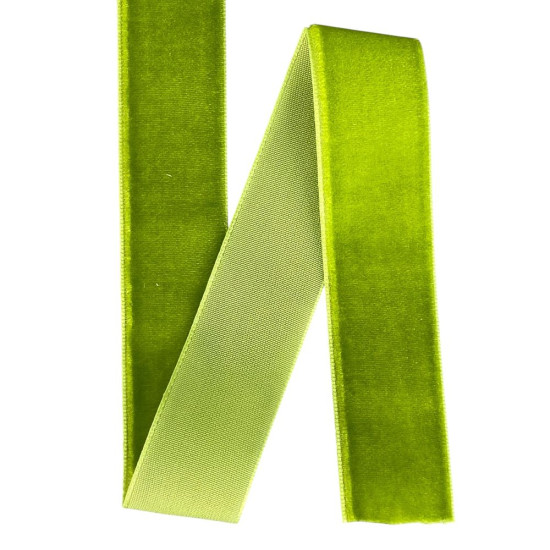 Бархатная лента  2,5 см х 50 ярдов Зеленый Marill (D00825- С  26)