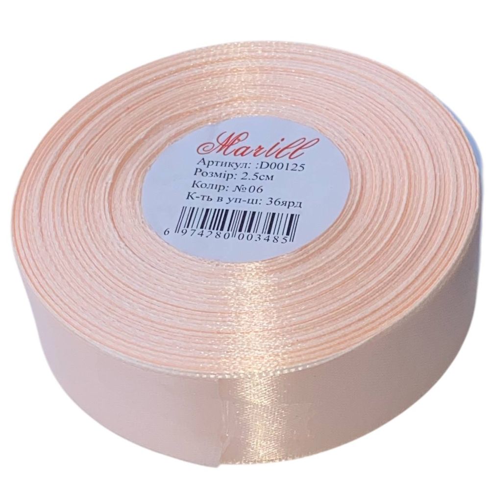 Атласная лента 2,5см x 33м Marill (LA2533-06)