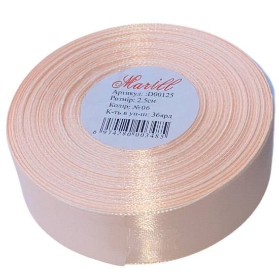 Атласная лента 2,5см x 33м Marill (LA2533-06)