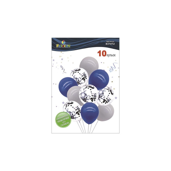 Набор из 10 латексных шариков "Сдержанный стиль" винтажный (837412)