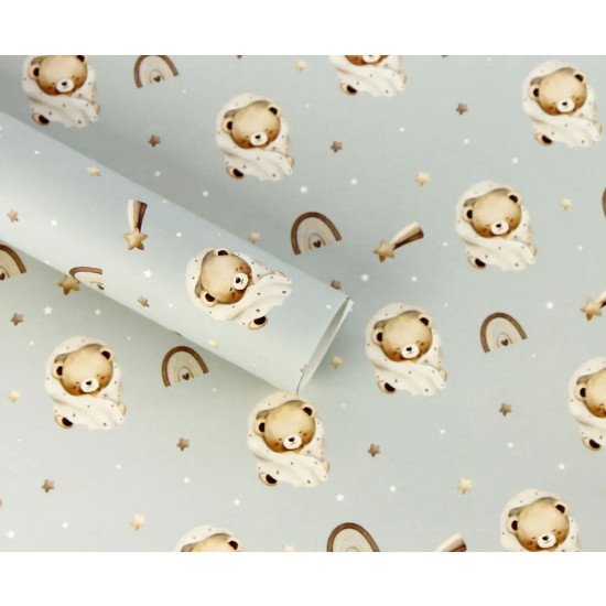 Бумага для упаковки подарков 10 листов - 100 х 70см 50г (PCZ10070-10-604)