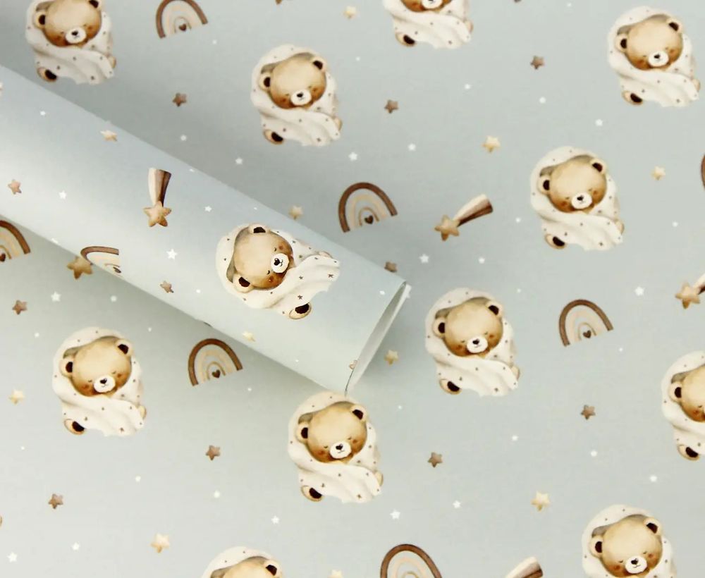 Бумага для упаковки подарков 10 листов - 100 х 70см 50г (PCZ10070-10-604)