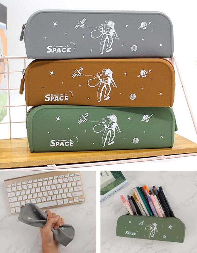 Пенал силіконовий  20 х 5 х 7см Різнокольоровий Unison (QS-2004)