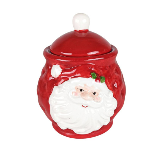 Цукорниця кермічна "Санта Клаус, Сніговик" 13 х 9см (B-3007)