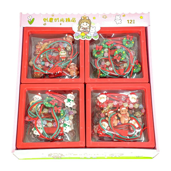 Набор детской бижутерии: резинки для волос, браслет, шпильки для волос (9327)