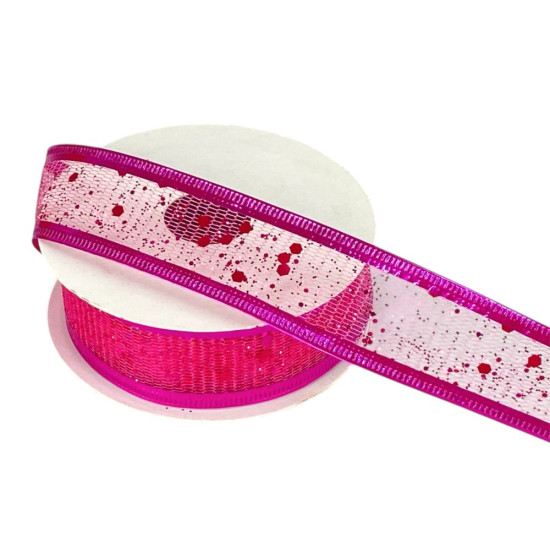 Лента декоративная "Блестки" 25мм х 3м (20-2509)