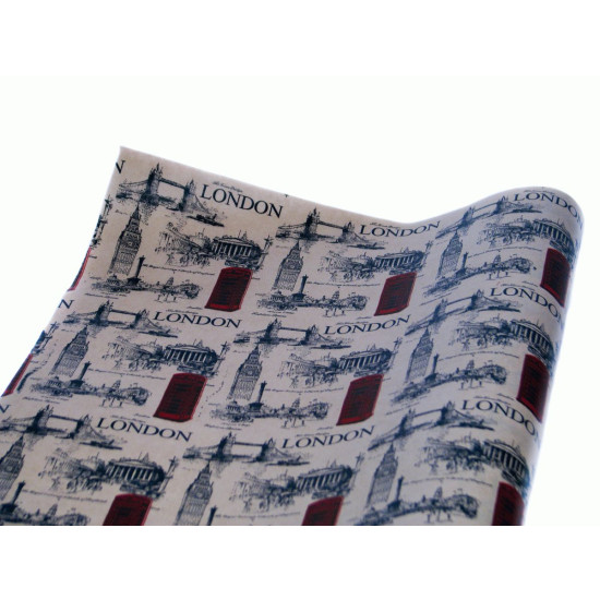 Бумага упаковочная крафт-двосторонний 0,7 х 7м Разноцветный Unison (Пт 422)