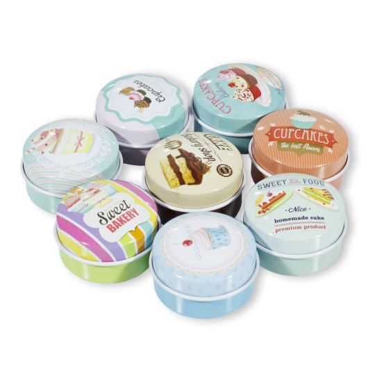 Металлическая круглая подарочная коробка MT-009-2 (MT-009-2)