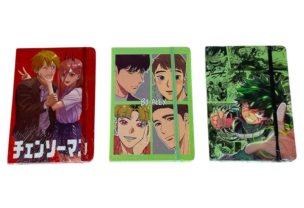 Тетрадь А5 картонная обложка 80 листов 80 гр, ячейка 5 х 5мм Аниме (707-23)