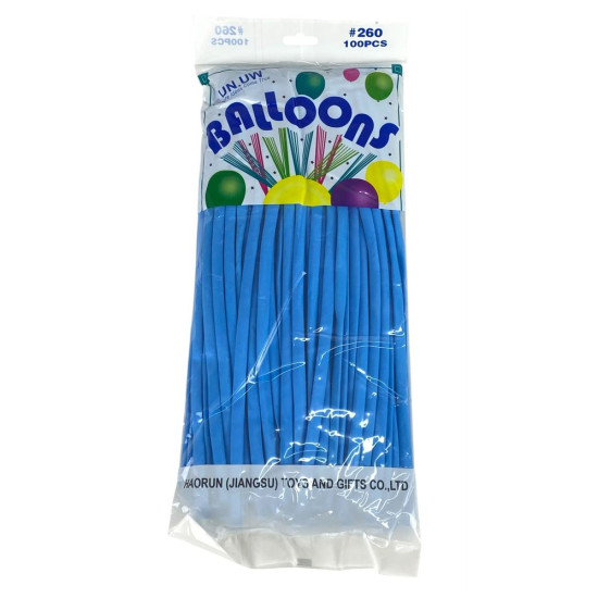 Шар-конструктор ШДМ 260, синий 100шт/уп (QQ-2791)