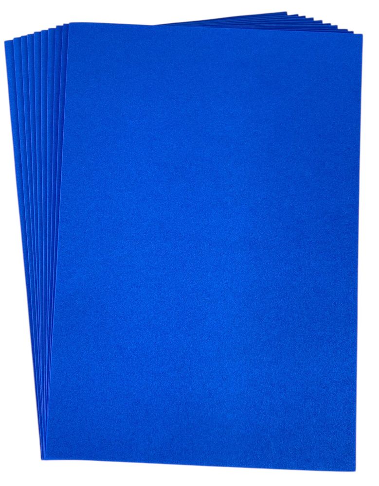 Фоамиран 20 х 30см, 1,5мм, 10 листов, Темно-синий Синий Josef Otten (15A4-7032)