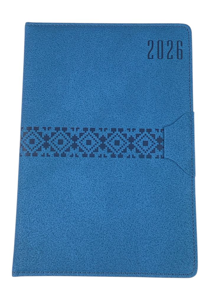Ежедневник датированный линия "Орнамент" А5, 168 страниц (105411DL bright blue)