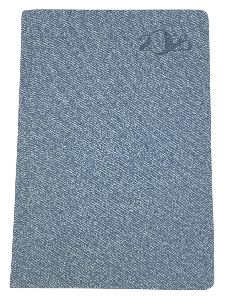 Ежедневник датированный линия "Ткань" А5, 168 страниц (105926DL light gray)