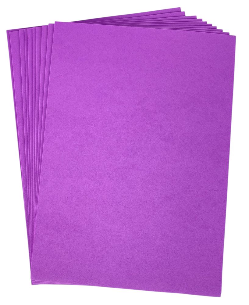 Фоамиран 20 х 30см, 1,5мм, 10 листов, Ярко фиолетовый Фиолетовый Josef Otten (15A4-7054)