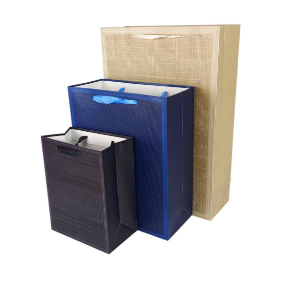 Пакет подарочный "Business" 23 х 18 х 10см, 210г/м2, 4 дизайна Разноцветный Unison (3018-23)