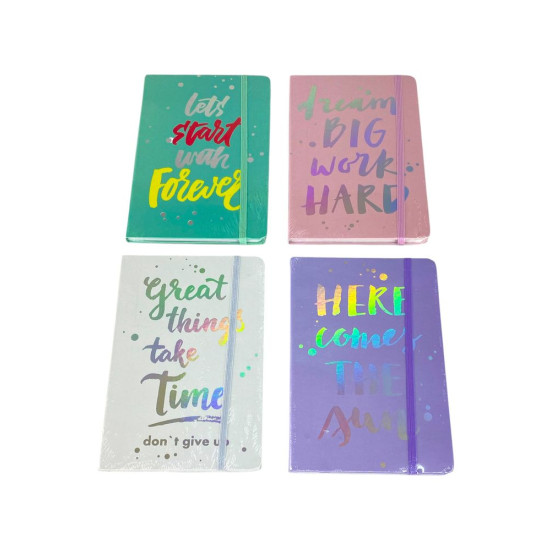 Тетрадь А5 картонная обложка 80 листов 80 гр, ячейка 5 х 5мм Мотивация (A5-520)