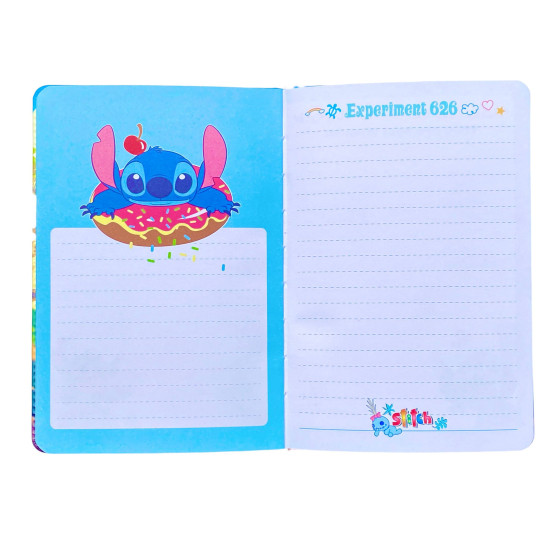 Блокнот-антистресс А5 96 листов, обложка 3D "Стич" 13 х 19см, цветные листы (SC-22-1)