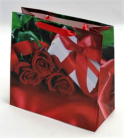 Пакет подарочный женская серия 130гр, 16 х 16 х 8см (12шт/уп) Unison (PVM161608W)