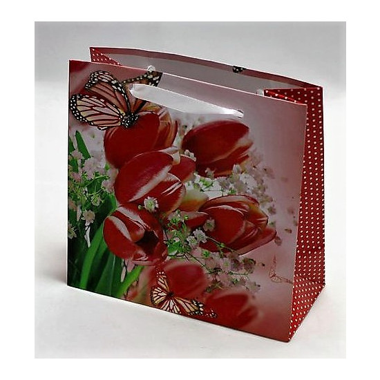 Пакет подарочный женская серия 130гр, 16 х 16 х 8см (12шт/уп) Unison (PVM161608W)