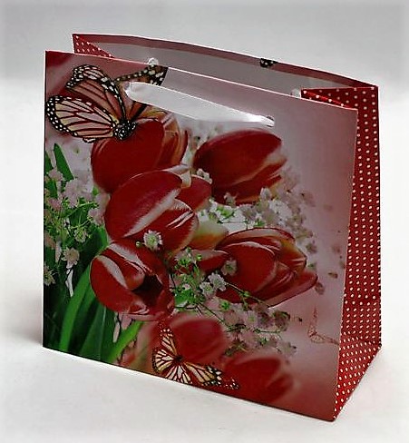 Пакет подарочный женская серия 130гр, 16 х 16 х 8см (12шт/уп) Unison (PVM161608W)