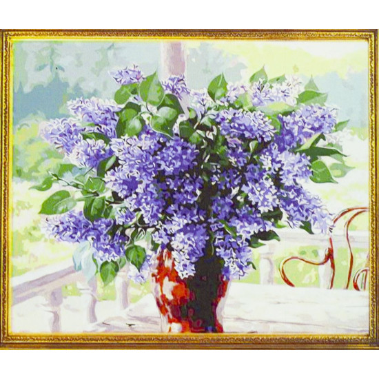 Картина по номерам 40х50, Букет сирени (1007)