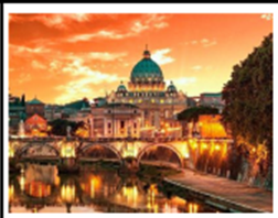 Картина по номерам "Рим-Ватикан" 40*50см,крас.-акрил,к (6427)