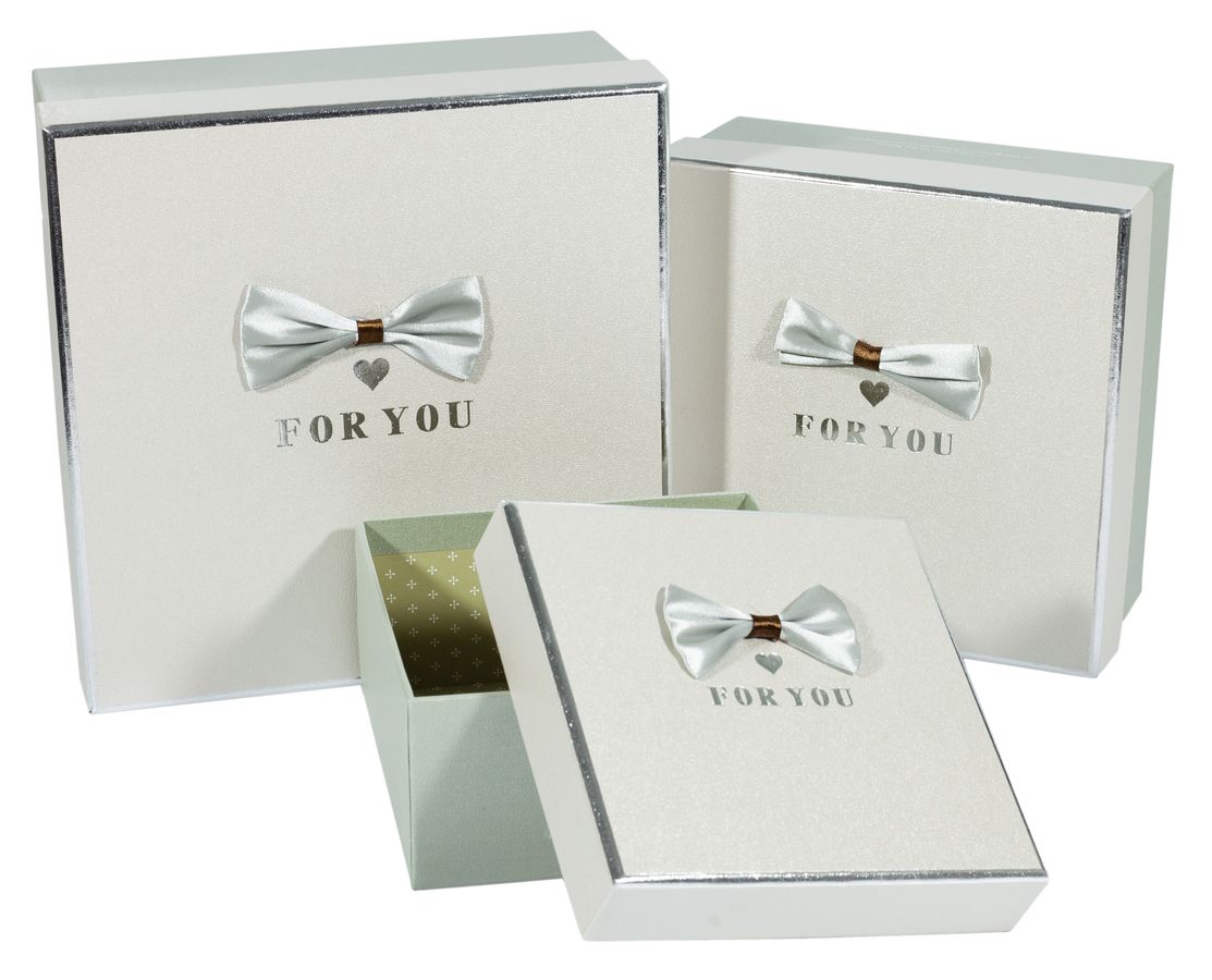 Коробки подарочные квадратная, в наборе -3шт., Unison, JKZ-64 (JKZ-64)