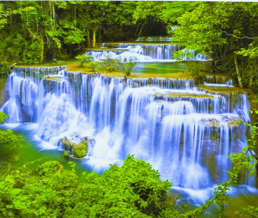 Картина за номерами 40 х 50см "Водопад" Різнокольоровий Unison (9248)