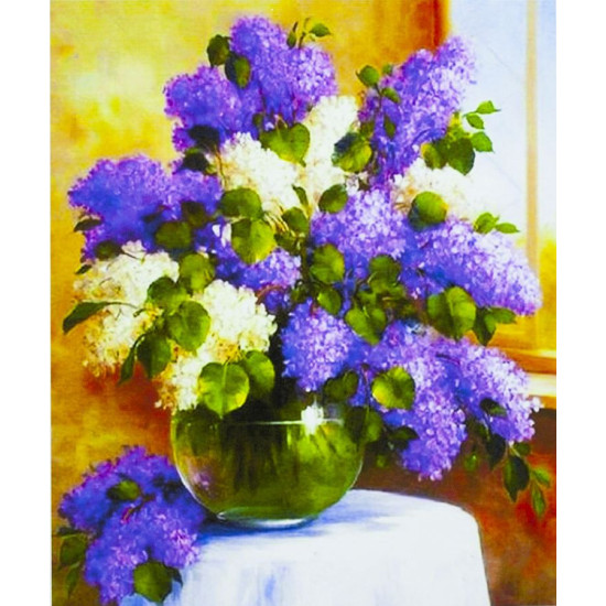 Картина по номерам 40 х 50см "Букет сирени" Разноцветный Unison (9439)