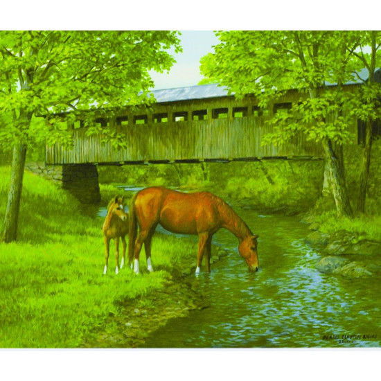 Картина по номерам "Лошади" 40*50см,крас.-акрил,кисть-3шт. Разноцветный Unison (6339_B)