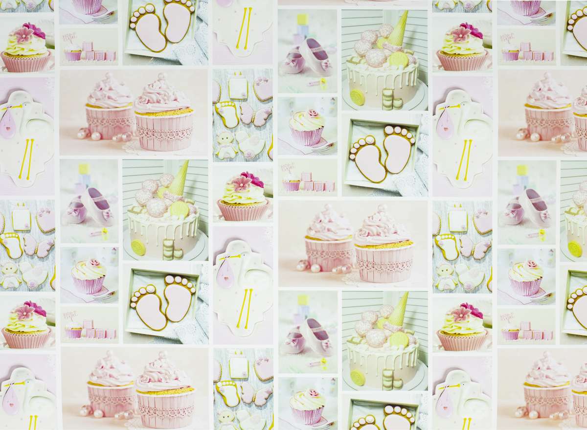 Бумага упаковочная мелованная 80г 10 листов - 100 х 70см Розовый Unison (PVM10-104)